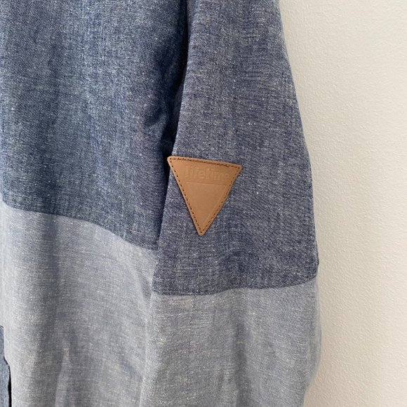 Lifetime Collective Chambray Pullover Rain Coat Men's Small - Picture 9 of 10